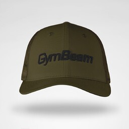 GymBeam Bejsbolówka Mesh Panel Cap Military Green