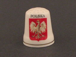 Naparstek ceramiczny - Polska (Orzeł)