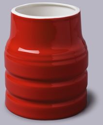 Ceramiczny pojemnik kuchenny - czerwony