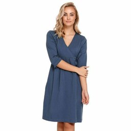 Dn-nightwear SBL.4243 Nocna szlafrok, deep blue