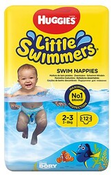 Pieluchy do pływania HUGGIES Little Swimmers 2-3lata 3-8kg,