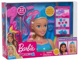 Lalka Barbie Głowa do stylizacji Dreamtopia Syrenka 62625