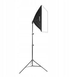 Zestaw foto Softbox 40x40cm 85W statyw make-up