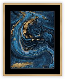 Obraz Abstract Blue&Gold I 40 x 50cm, 40