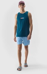 Tank top regular z nadrukiem męski 4F