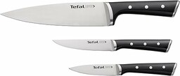 Tefal Ice Force Zestaw Noży, Czarny/Srebrny, 20 cm