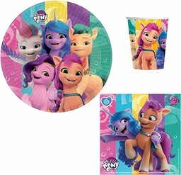 Amscan 10139763DY - naczynia imprezowe My Little Pony,