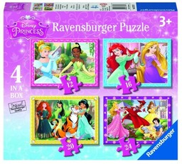 Ravensburger PUZZLE 4W1 KSIężNICZKI DISNEY