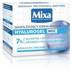 MIXA Hyalurogel Noc Nawilżający Krem-maska na noc, 50