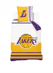 Pościel bawełniana licencyjna 160x200 Lakers Nba