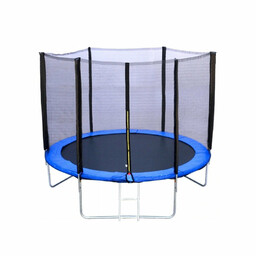 Trampolina z siatką zewnętrzną i drabinką, 8 FT/252