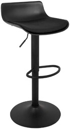 Krzesło barowe SNAP BAR TAP regulowane czarne KH010100947