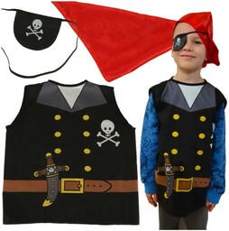 Kostium strój karnawałowy przebranie pirat żeglarz 3-8 lat