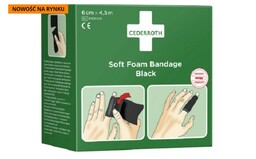 Bandaż z pianki Cederroth Soft Foam Bandage Black,