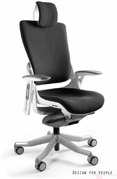 Fotel ergonomiczny WAU 2 Tkanina Biały, bl418 Black