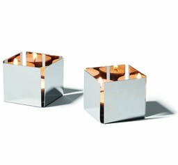 Philippi PEP Świecznik Tealight 5 cm Stal Polerowana