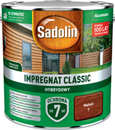 Impregnat CLASSIC HYBRYDOWY Mahoń 2,5 l Sadolin