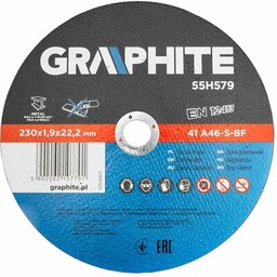 GRAPHITE Tarcza tnąca do metalu 55H579 41 A46-S-BF