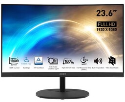 Monitor 23.6 cala PRO MP2412C LED/FHD/Curved/100Hz/czarny