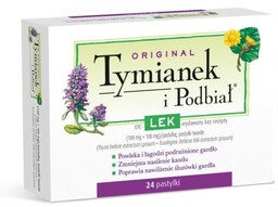 TYMIANEK I PODBIAŁ - 24 pastylki GLAXO