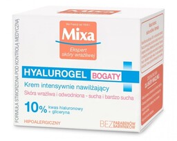 Mixa Hyalurogel Bogaty krem intensywnie nawilżający, 50ml