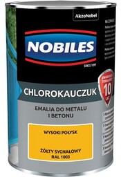 Emalia chlorokauczukowa Żółty Sygnałowy 0,9 l NOBILES