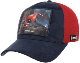 Czapka Trucker Spider Man by Capslab, niebiesko-czerwony, One