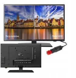 Telewizor Samochodowy Smart 24V 12V 22'' Do Ciężarówki