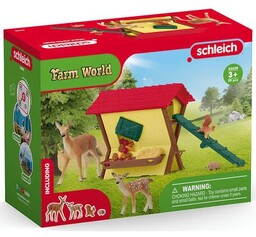 SCHLEICH Zestaw figurek Karmienie leśnych zwierząt 42658