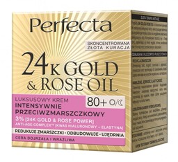 PERFECTA GOLD ROSE Luksusowy krem intensywnie przeciwzmarszczkowy 80+,