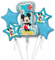 Bukiet balonów foliowych Myszka Mickey - 1 kpl.