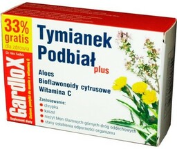 GARDLOX Tymianek i Podbiał plus - 24 pastylki