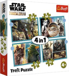 Trefl PUZZLE 4W1 MANDALORIAN TREFL