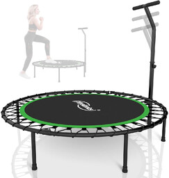 TRAMPOLINA 101 CM FITNESS Z UCHWYTEM T ZIELONA