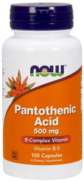 NOW Pantothenic Acid 500mg 100caps