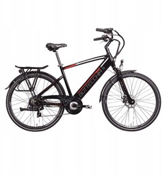 Rower elektryczny Bottecchia BE16 E-city Man [Czarny, rama