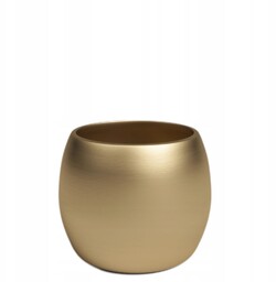 stylowa złota donica ceramiczna Gold Hera 22/20 okrągłe