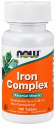 Now Foods Iron Complex 100 Tabletes