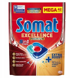 SOMAT Excellence Premium 4in1 Caps kapsułki do zmywarki