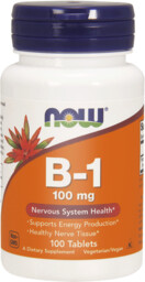 Now Foods Vitamin Witamina B-1 Thiamine 100 Mg