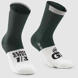 ASSOS Skarpetki rowerowe GT SOCKS Schwarzwald Green