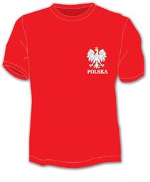 Koszulka Polska napis mały orzeł