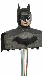 Piniata Batman ze wstążkami bez rozbijania