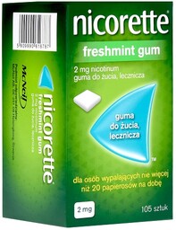 Nicorette Freshmint Gum 2 mg Guma do żucia