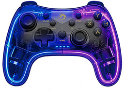 Gamepad Marvo GHOST 40, bezdrátový, 17tl., všesměrový, průhledný