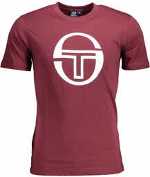 T-SHIRT Z KRÓTKIM RĘKAWEM SERGIO TACCHINI FIOLETOWY