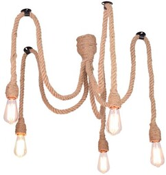 GOLDLUX Lampa sufitowa Pajączek Rope 312921 Czarno-beżowy