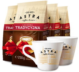 Astra Zestaw Kawa Tradycyjna drobno mielona 250g x