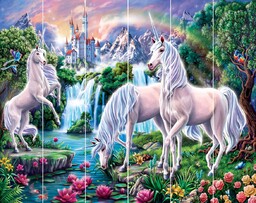 Tapeta fototapeta Unicorn Jednorożce koniki Paradi