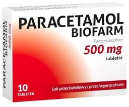 Paracetamol Biofarm tabl. 0,5 g 10 tabl.